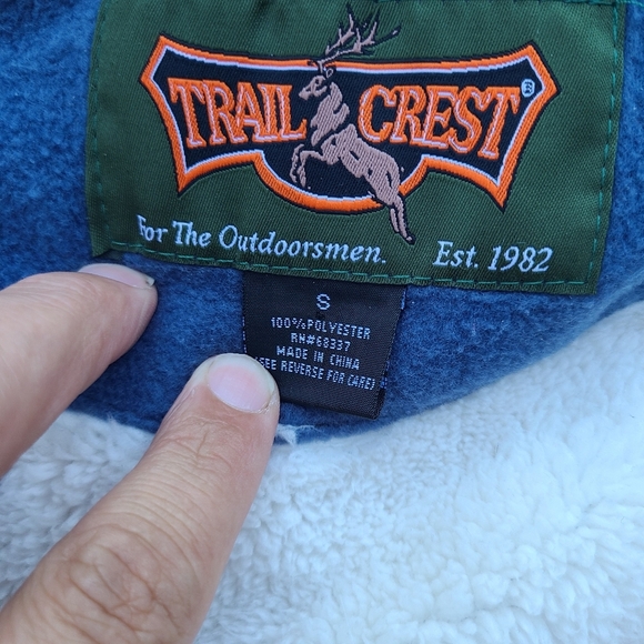 vintage elk print fleece vest - Picture 3 of 5